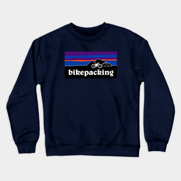 bikepacking Crewneck Sweatshirt by reigedesign